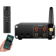 Підсилювач двоканальний Hi-Fi AUDIO 100x2 Вт на базі TPA3116D2 - підтримка Bluetooth USB та пульта керування Колір Чорний